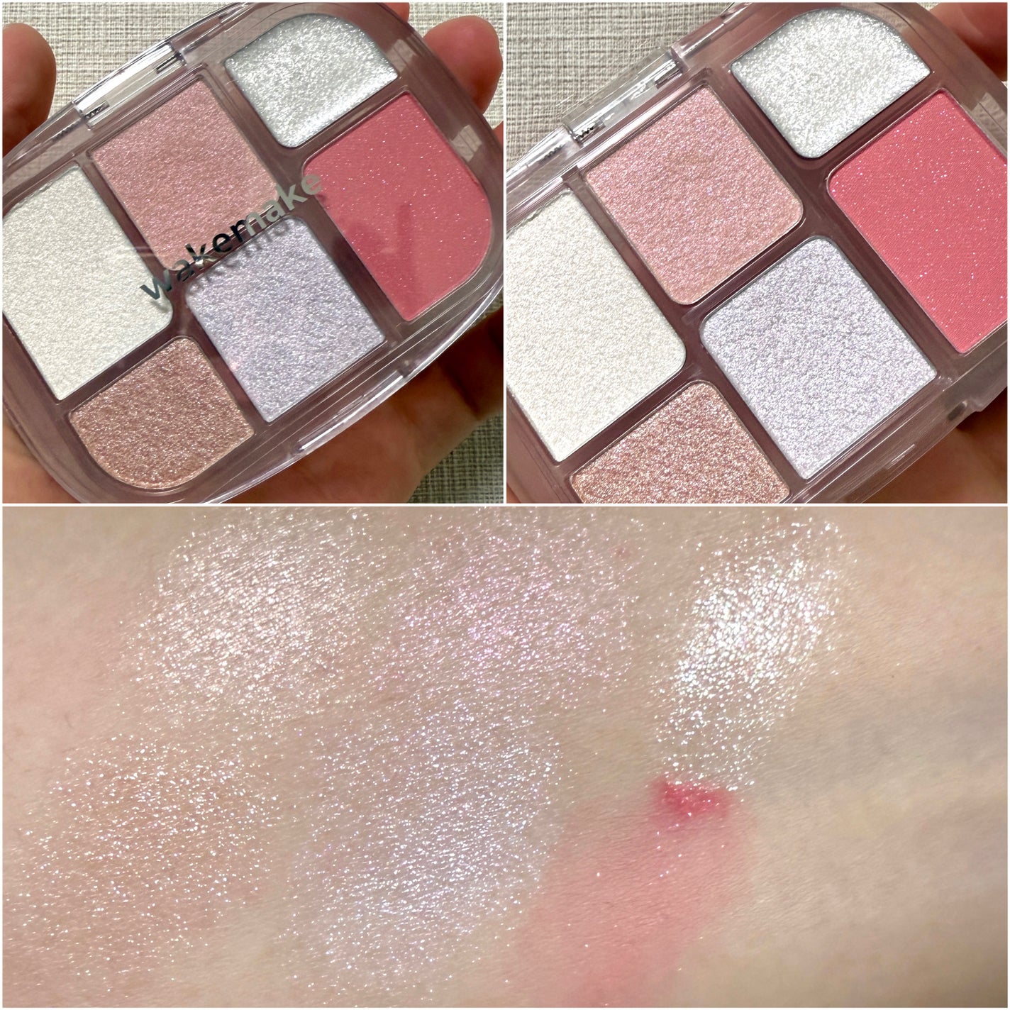 ソフトブラーリングアイパレット/wakemake/アイシャドウパレットを使ったクチコミ(3枚目)