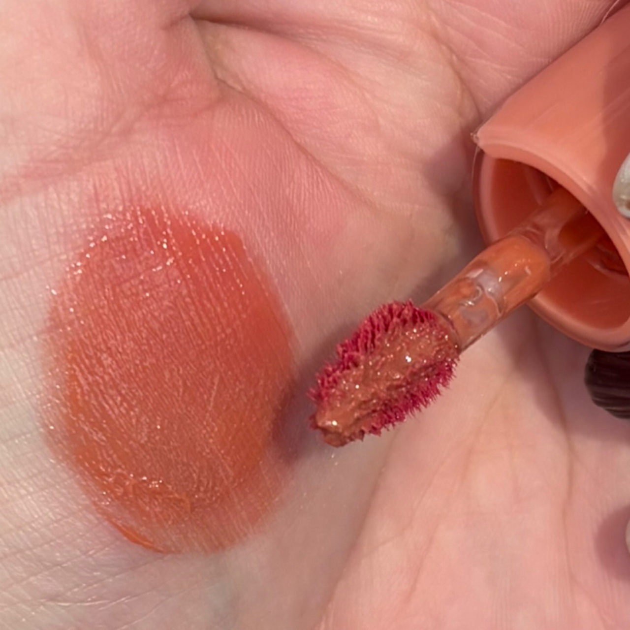 ロウグロウジェルティント R026 ローズプレッソ（ミニ）/hince/リップティントを使ったクチコミ（2枚目）