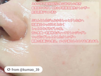 レディートックス ジェルトゥウォーター クレンザー(洗顔料)/LAGOM /洗顔フォームを使ったクチコミ(3枚目)