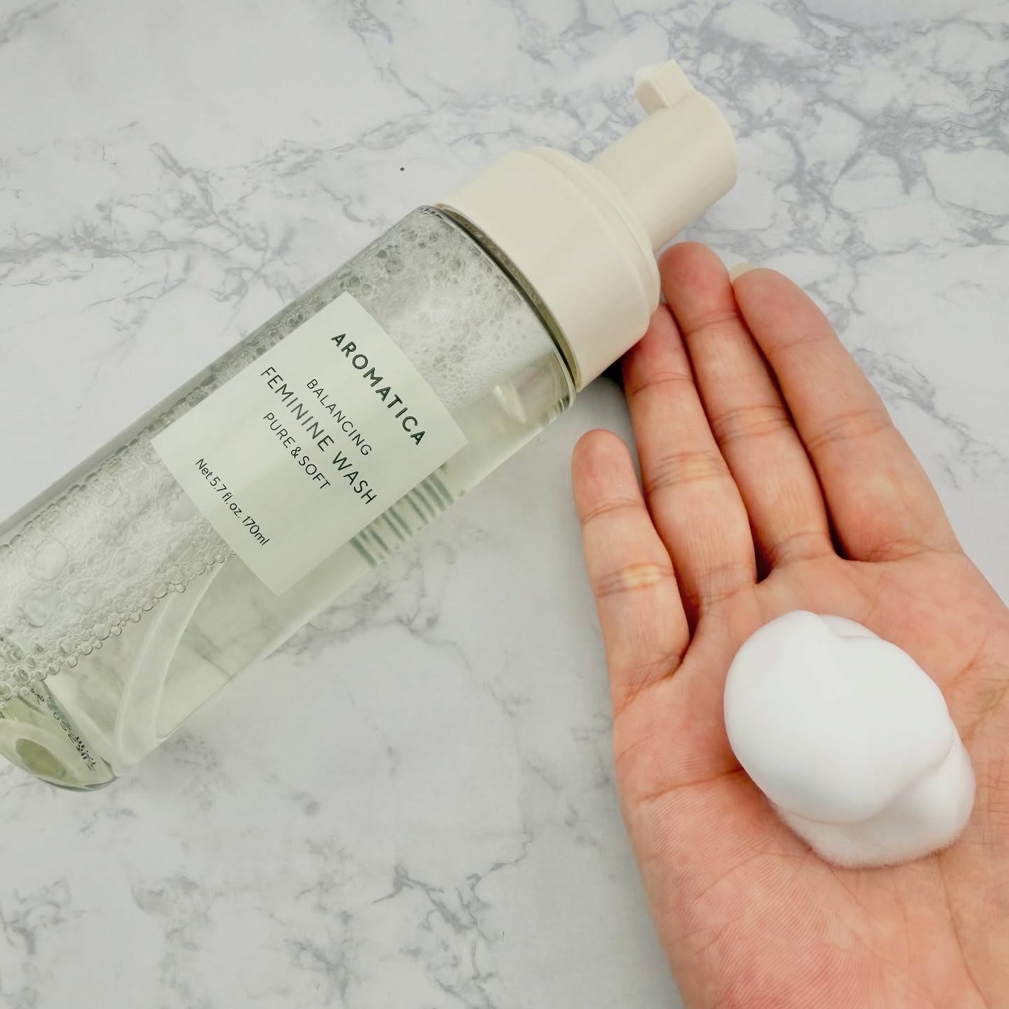 ピュア&ソフトフェミニンウォッシュ /AROMATICA/デリケートゾーンケアを使ったクチコミ(2枚目)