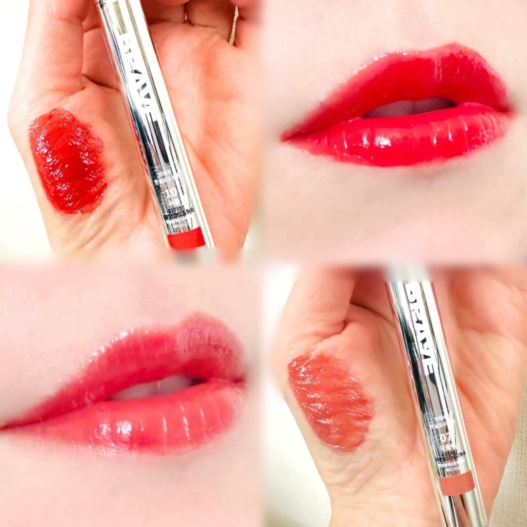 THIN GLOW TINT 04 キャリア(CAREER)/BRAYE/口紅を使ったクチコミ（2枚目）