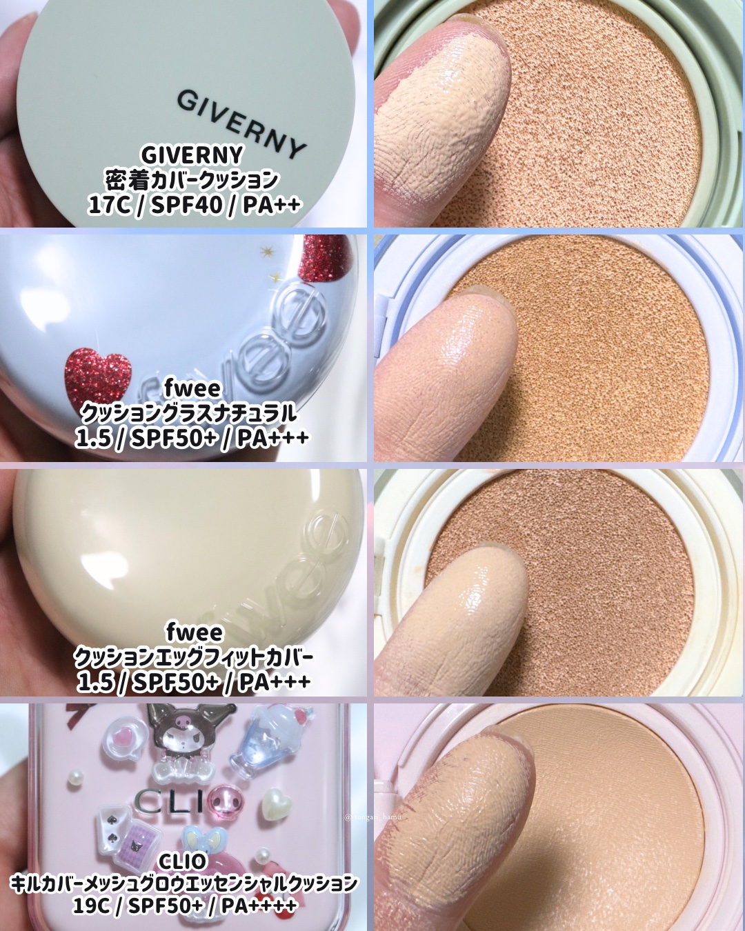 ジヴェルニー 密着カバークッション/GIVERNY/クッションファンデーションを使ったクチコミ（3枚目）
