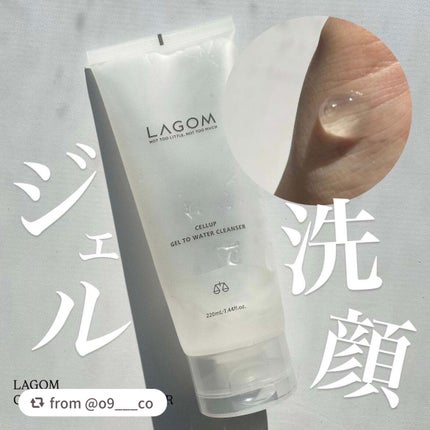 ラゴム ジェルトゥウォーター クレンザー(朝用洗顔)/LAGOM /その他洗顔料を使ったクチコミ(1枚目)