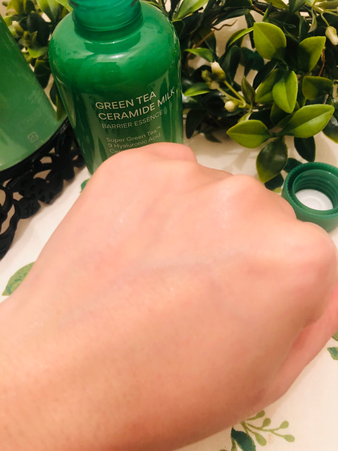 グリーンティー セラミド ミルク エッセンストナー/innisfree/化粧水を使ったクチコミ(5枚目)