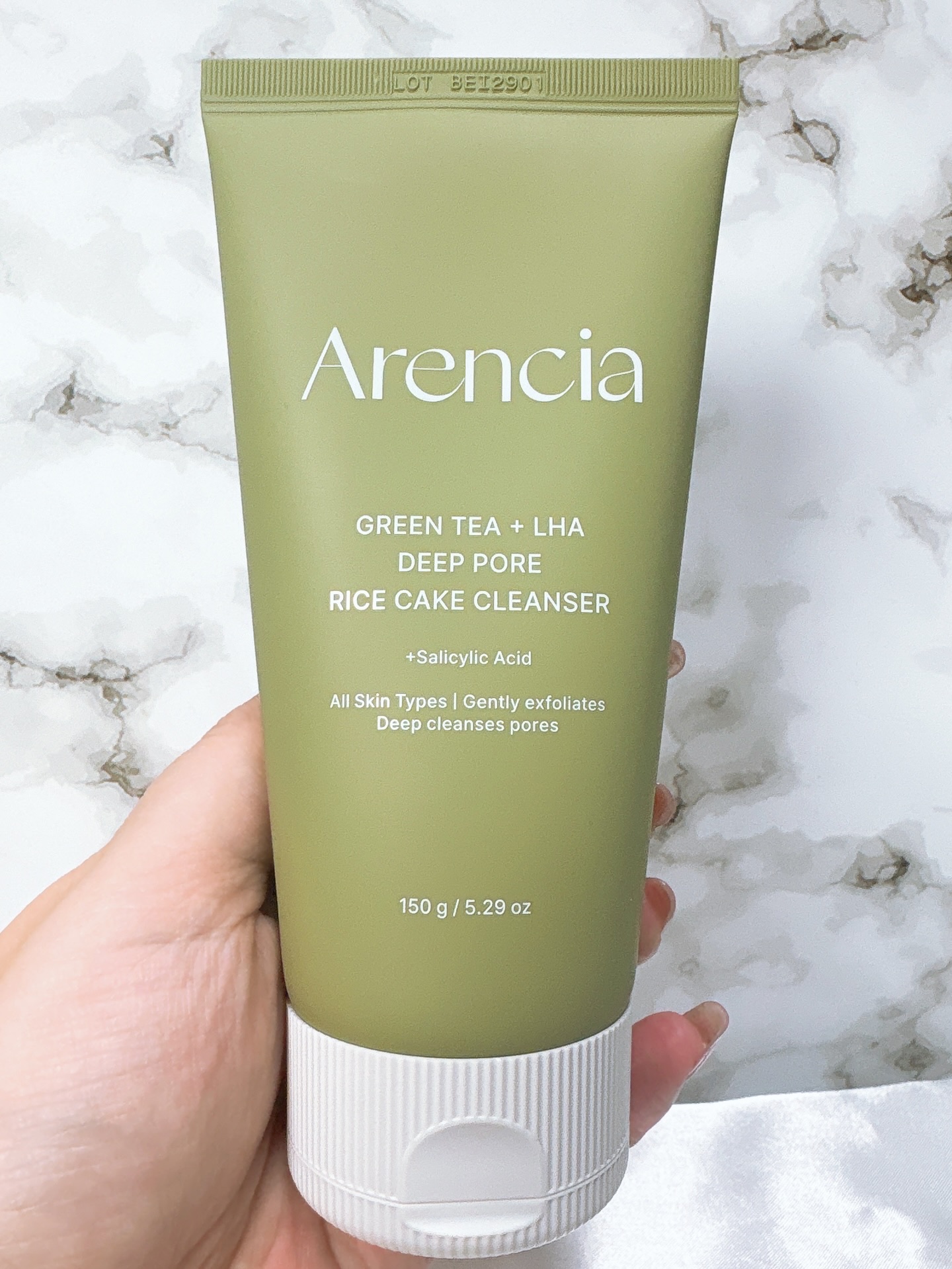 グリーンティー LHA ディープポアもちソープクレンザー /アレンシア/洗顔フォームを使ったクチコミ（2枚目）