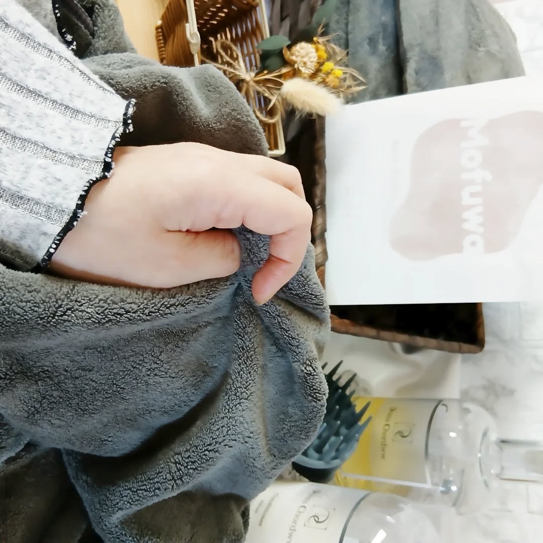 マーメイド🩷 on LIPS 「・・Mofuwaふわふわバスタオル4枚セットダークグレー110..」(4枚目)
