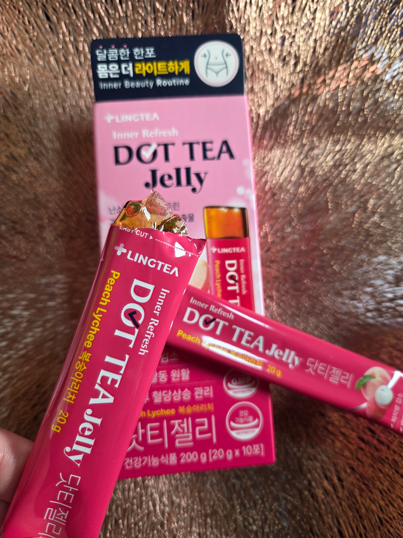 ドットティーゼリー/LINGTEA/ボディサプリメントを使ったクチコミ（1枚目）