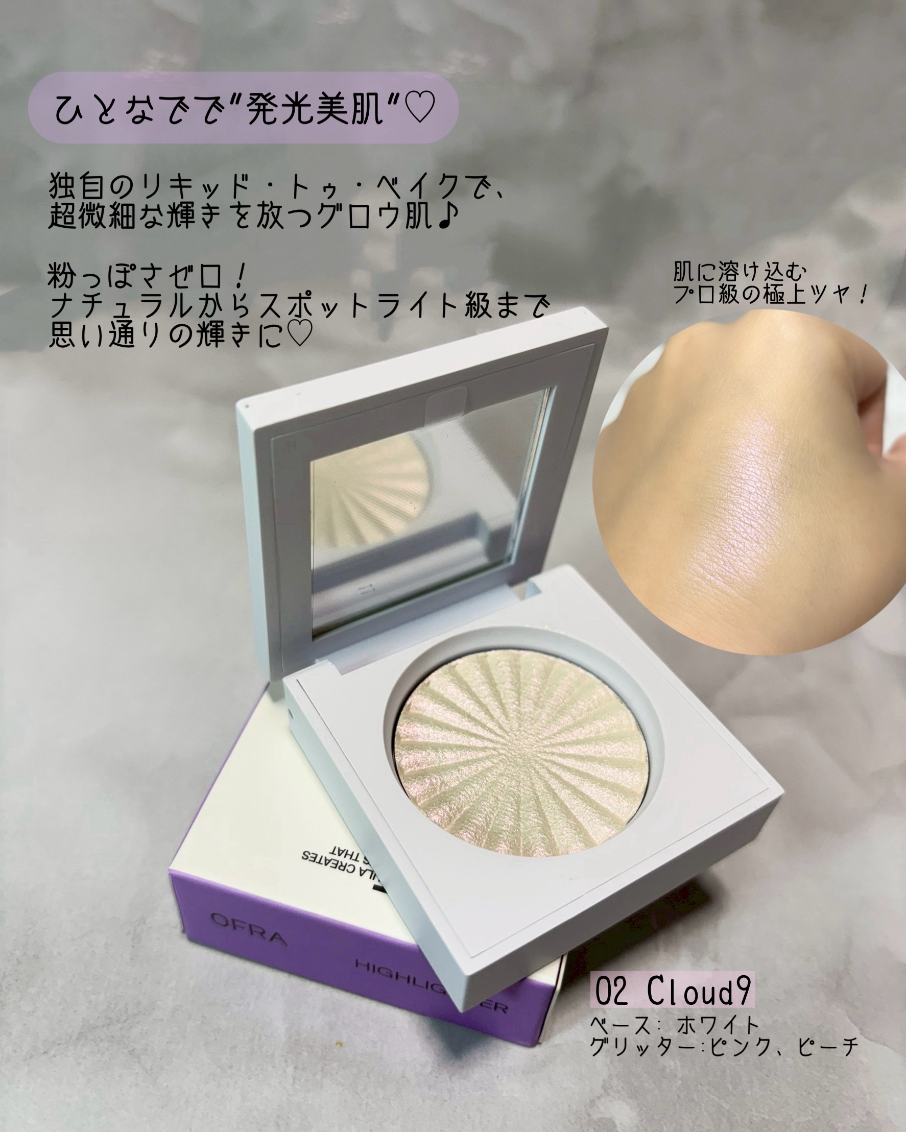 MINI HIGHLIGHTER/Ofra Cosmetics/パウダーハイライトを使ったクチコミ（2枚目）