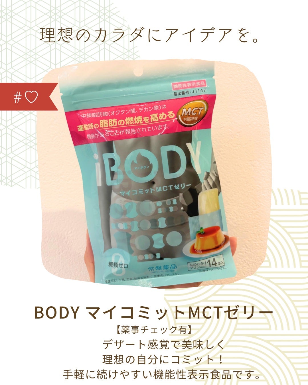 iBODY マイコミットMCTゼリー/iBODY/ボディサプリメントを使ったクチコミ(1枚目)