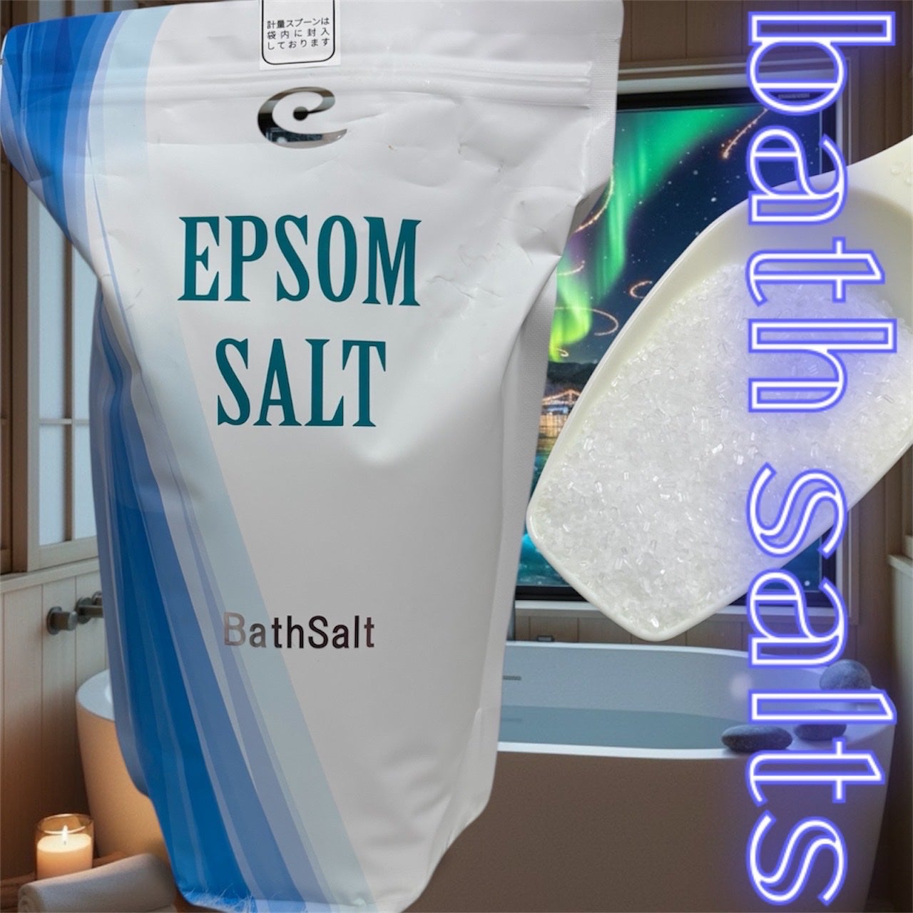 Epsom Salt (エプソムソルト) 国産(岡山県産)/EARTH CONSCIOUS (アースコンシャス)/無機塩系入浴剤を使ったクチコミ(1枚目)