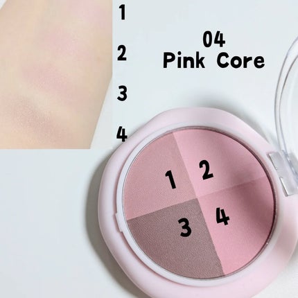 マルチクアッドシャドウ/dasique/パウダーアイシャドウを使ったクチコミ(4枚目)