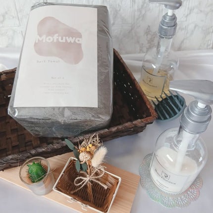 マーメイド🩷 on LIPS 「・・Mofuwaふわふわバスタオル4枚セットダークグレー110..」(8枚目)