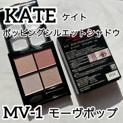 ケイト ポッピングシルエットシャドウ/KATE/アイシャドウパレットを使ったクチコミ(1枚目)