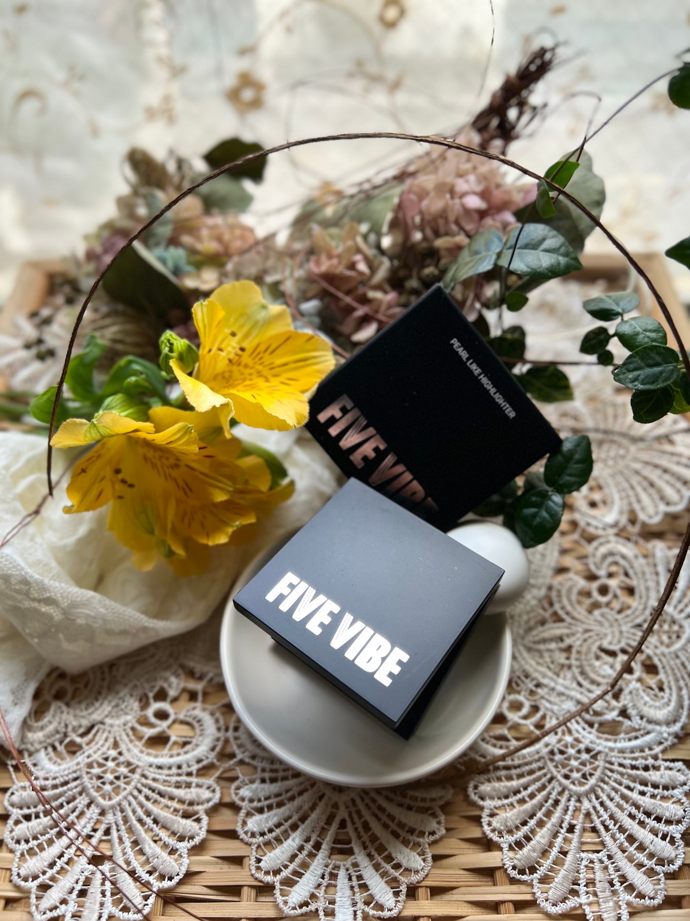 パールライクハイライター/FIVE VIBE/パウダーハイライトを使ったクチコミ(4枚目)