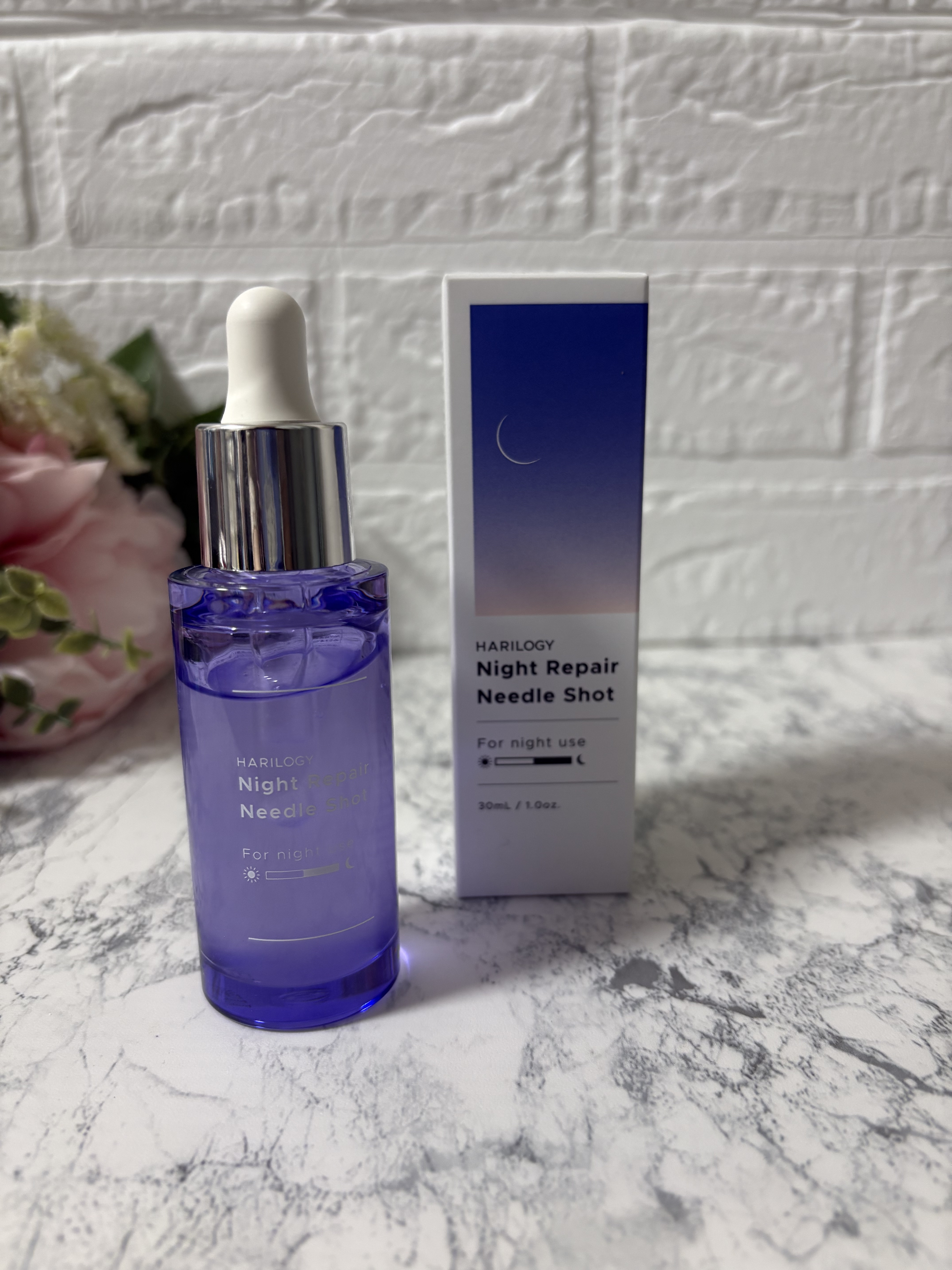 ナイトリペアニードルショット/HARILOGY/美容液を使ったクチコミ（1枚目）