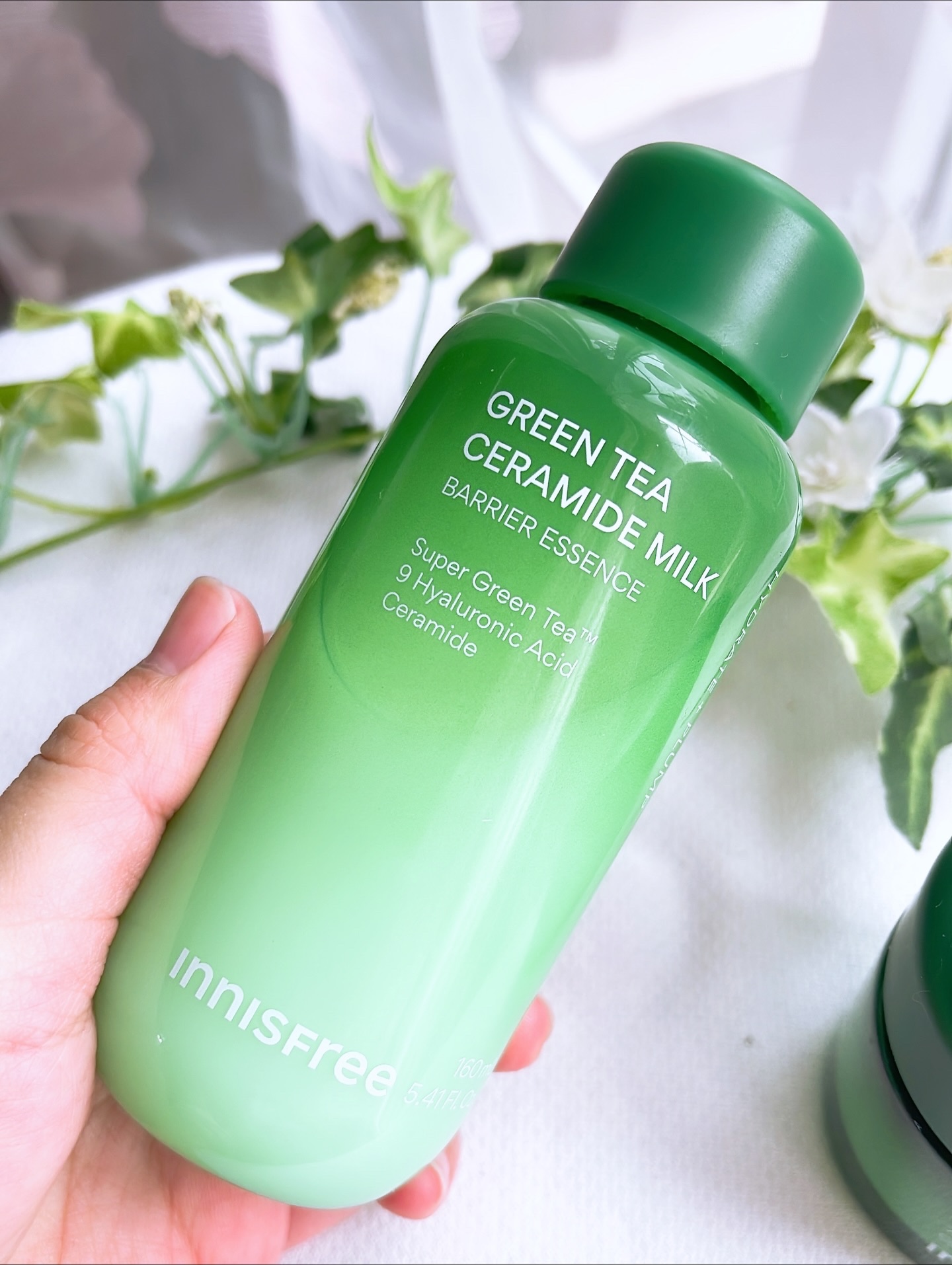 グリーンティー セラミド バリア クリーム​/innisfree/フェイスクリームを使ったクチコミ（2枚目）