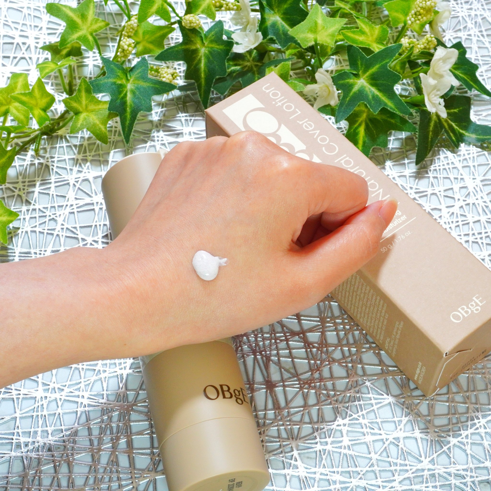 ナチュラルカバーローション/オブジェ/日焼け止めクリームを使ったクチコミ（3枚目）