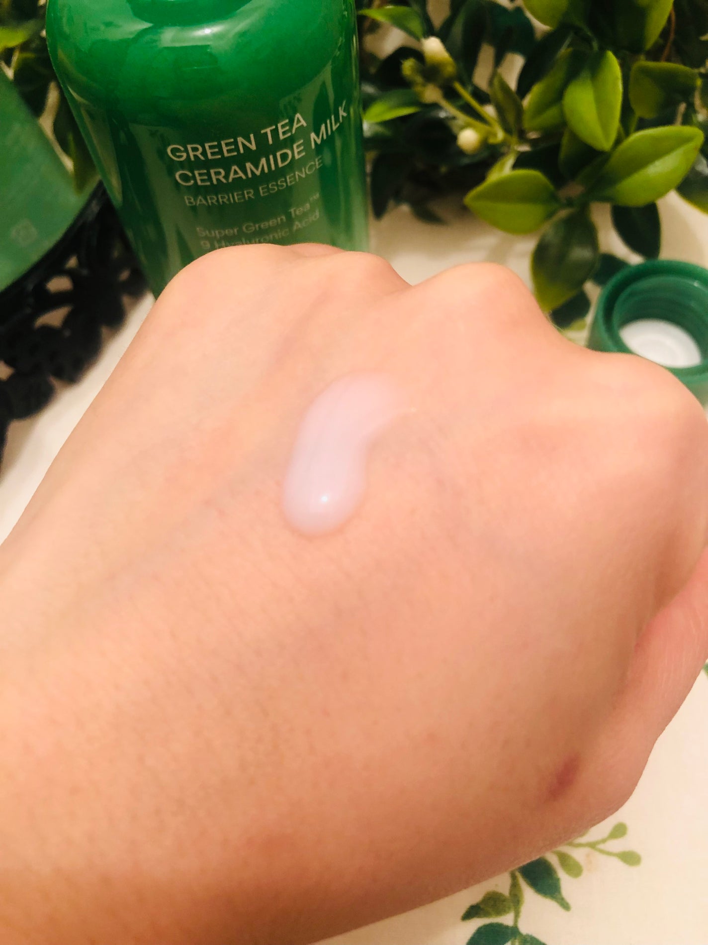 グリーンティー セラミド ミルク エッセンストナー/innisfree/化粧水を使ったクチコミ(3枚目)