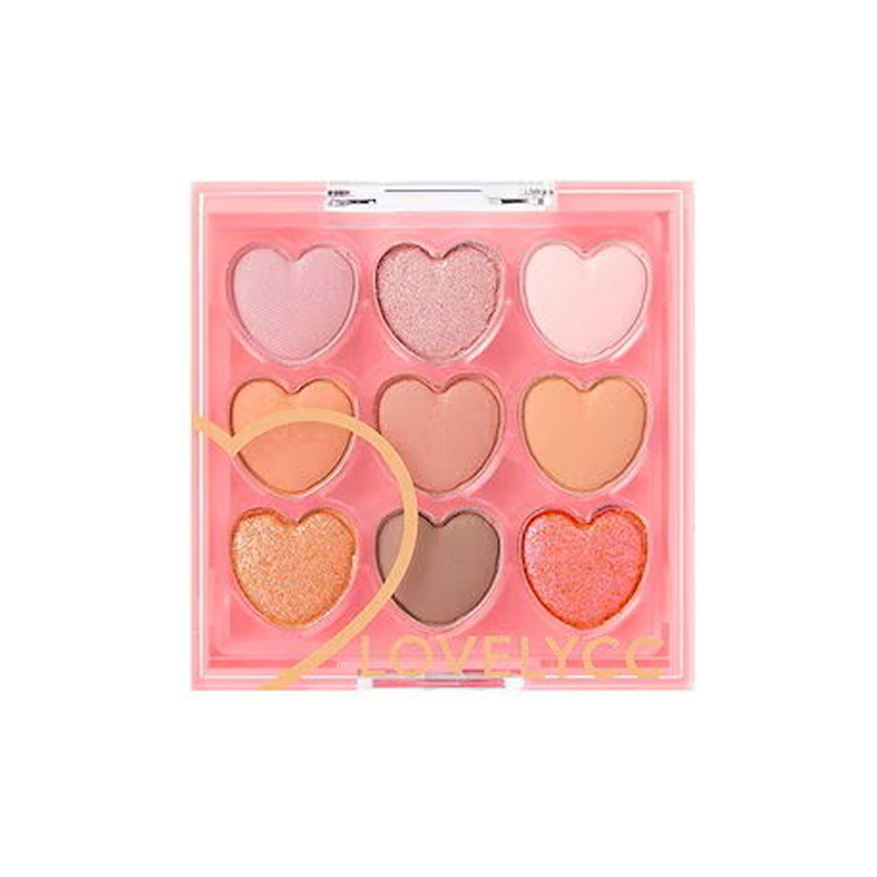 MAGIC COVER CHEAT NINE COLORS EYE SHADOW PALETTE NO.2 Coral Pink