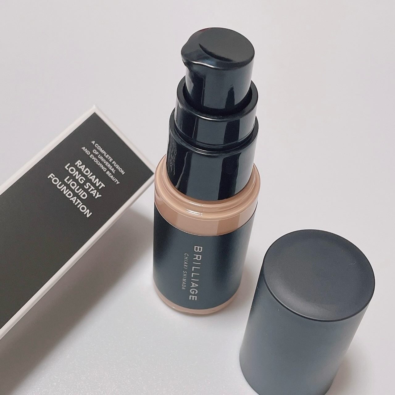 ラディアント ロングステイ リキッドファンデーション/ブリリアージュ/リキッドファンデーションを使ったクチコミ(3枚目)