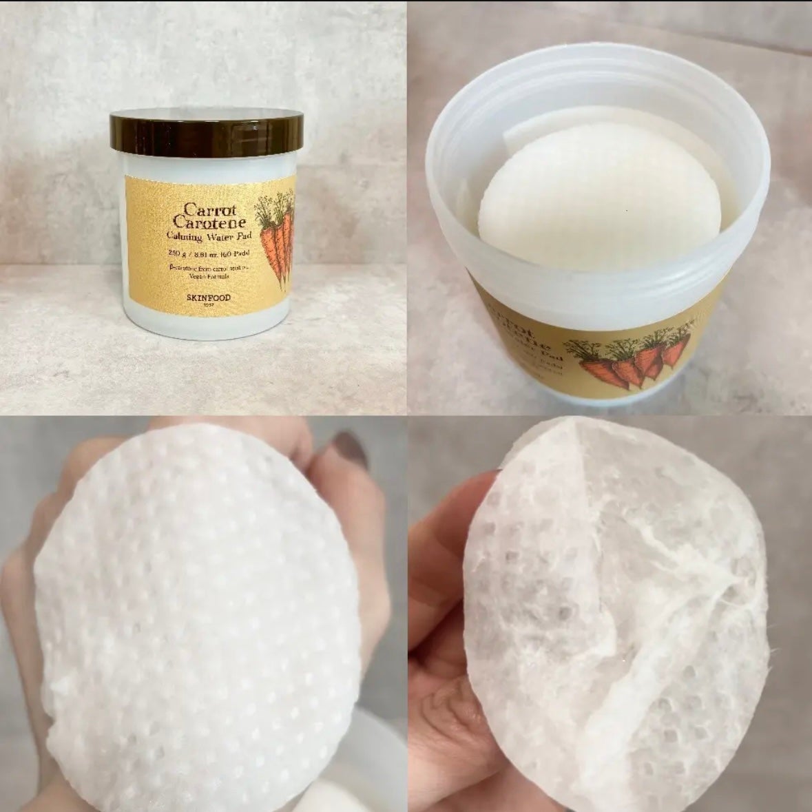 キャロットカロテン カーミングウォーターパッド/SKINFOOD/トナーパッドを使ったクチコミ(2枚目)