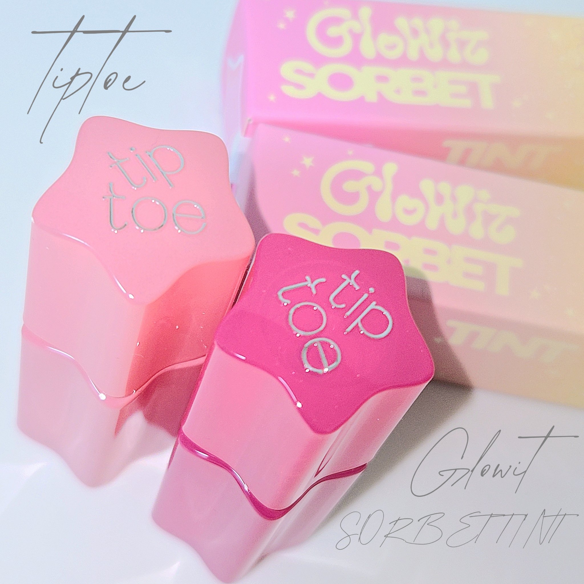 グロウイットソルベティント/tiptoe/リップティントを使ったクチコミ（1枚目）