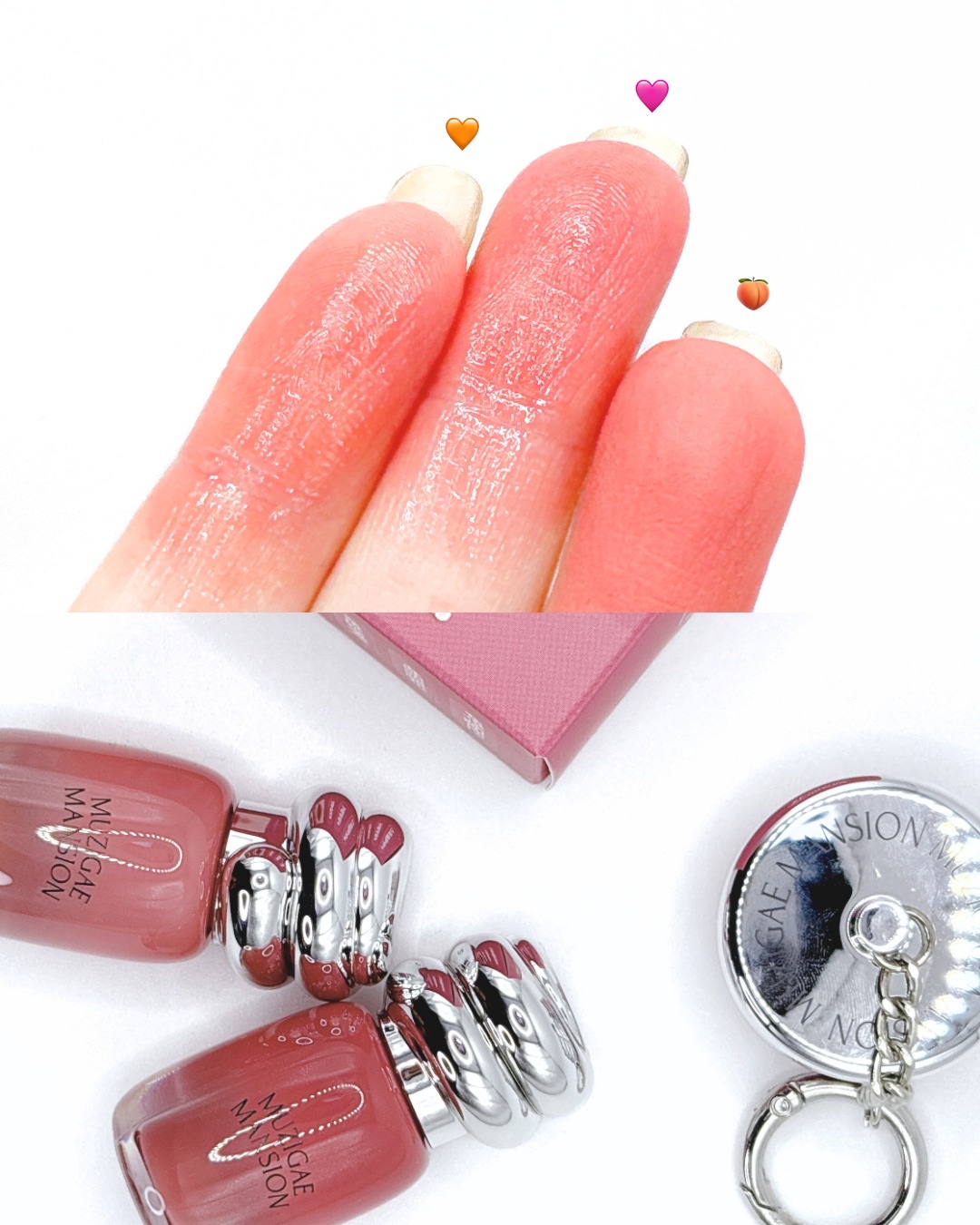 オブジェグロッシーミニ/MUZIGAE MANSION/リップティントを使ったクチコミ（3枚目）