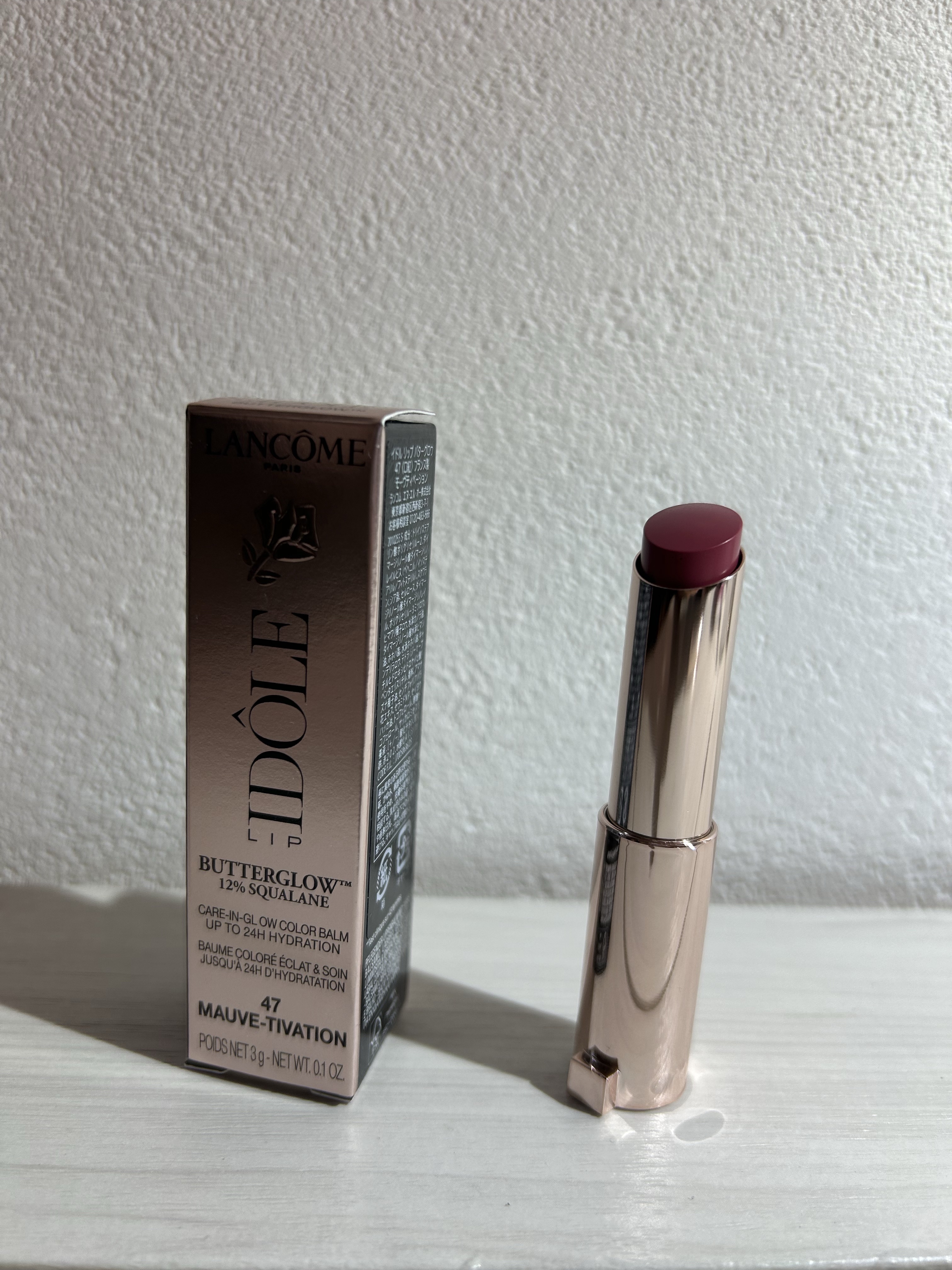 イドル リップ バターグロウ 47 MAUVE-TIVATION/LANCOME/口紅を使ったクチコミ（2枚目）