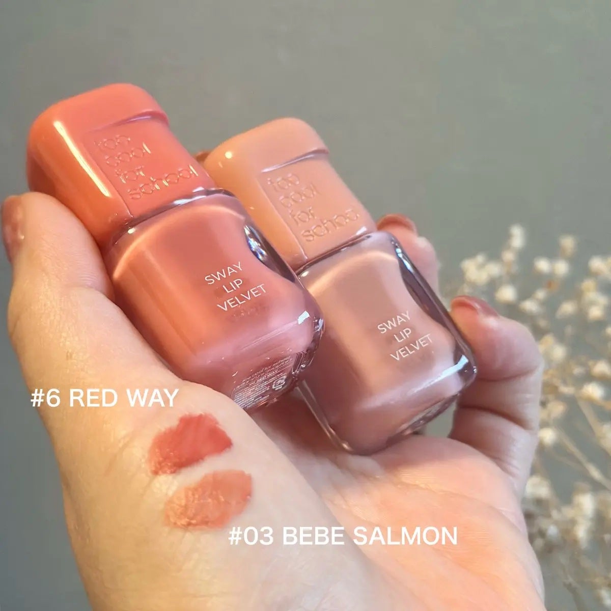 スウェイリップベルベット/too cool for school/リップティントを使ったクチコミ(2枚目)