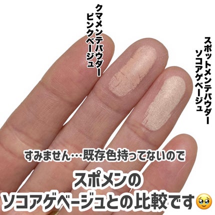 クマメンテパウダー/muice/パウダーコンシーラーを使ったクチコミ(3枚目)