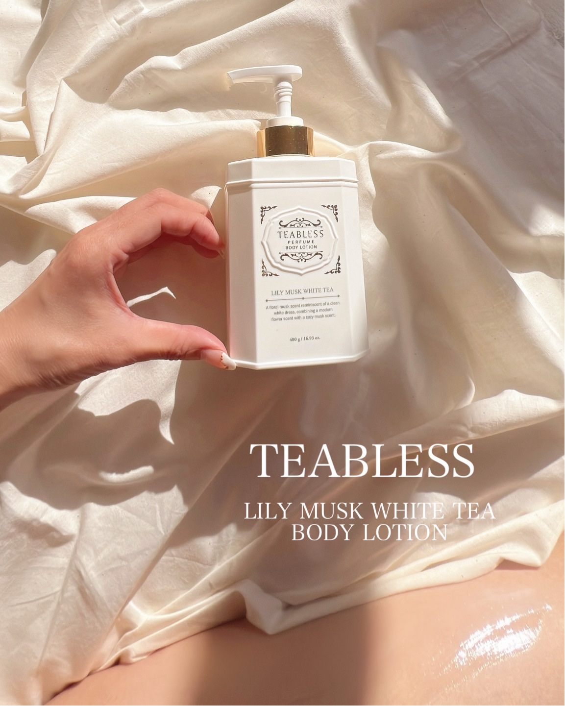 パフュームボディローション リリィムスクホワイトティー/TEABLESS/ボディローションを使ったクチコミ（1枚目）