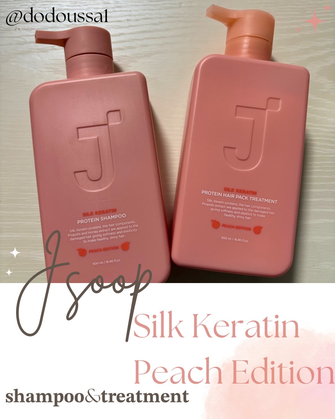 シルクケラチンプロテインシャンプー/トリートメント ピーチエディション/JSOOP/市販シャンプーを使ったクチコミ（1枚目）