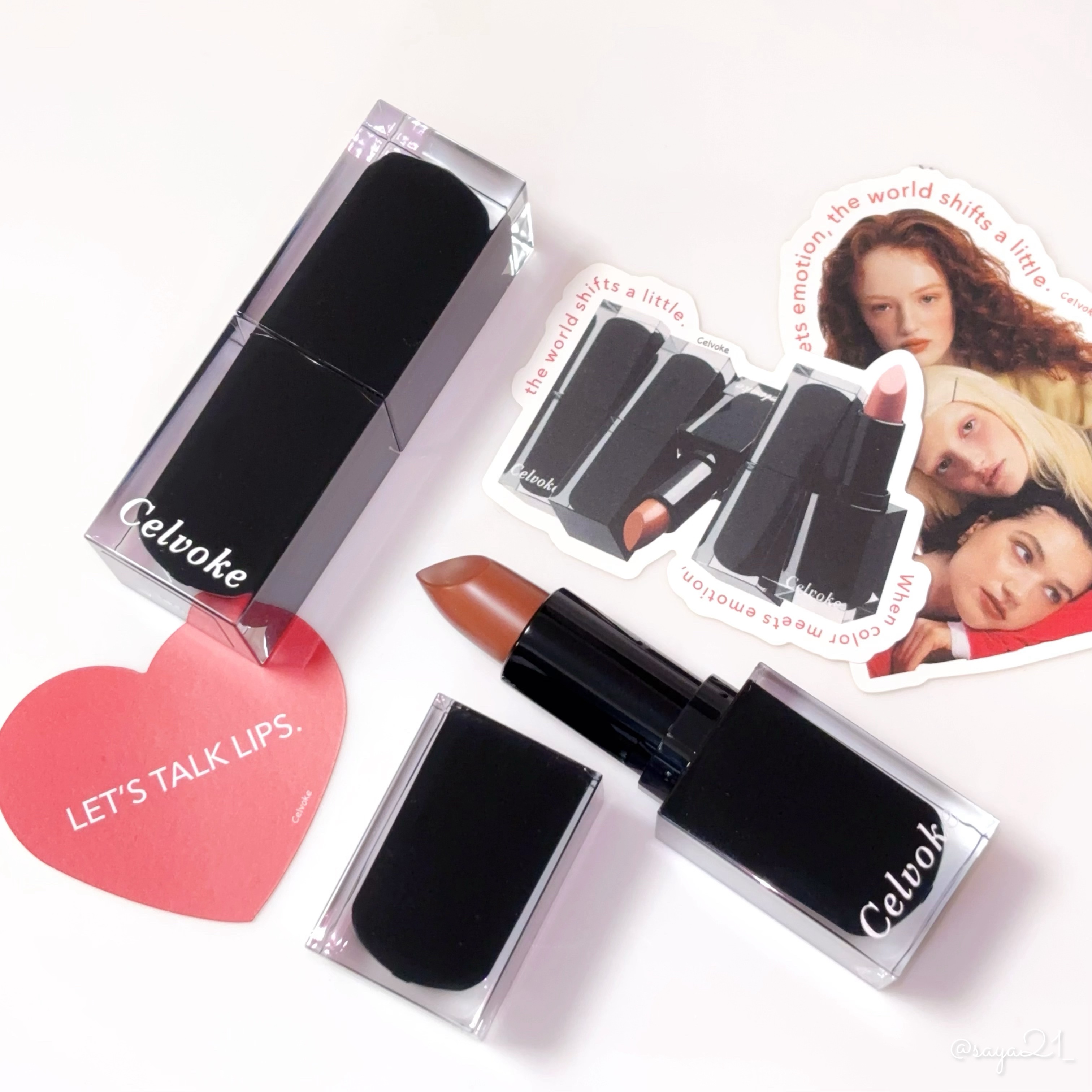 ヘルシーな抜け感のある発色が綺麗なCelvokeの新リップ“Rouge O”💄

⚜️Celvoke
セルヴォーク ルージュ オー ミューテッドグロウ 
02 ジェントルベスティー / 05 トーキョービート

スルスルとムラなく塗りやす