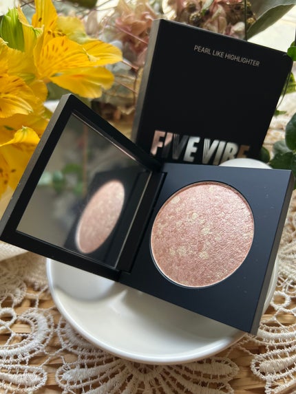 パールライクハイライター/FIVE VIBE/パウダーハイライトを使ったクチコミ(2枚目)