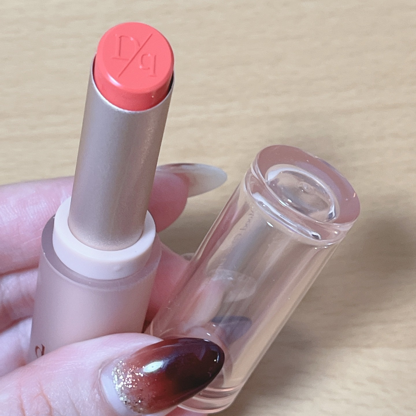 ムードグロウリップスティック/dasique/口紅を使ったクチコミ（2枚目）