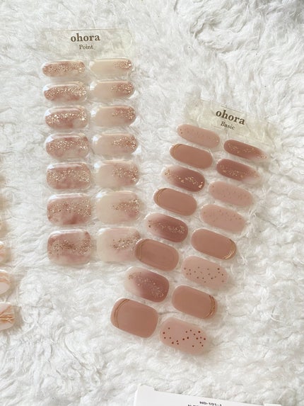 セミキュアジェルネイル(ハンド)/ohora/ネイルシールを使ったクチコミ(7枚目)
