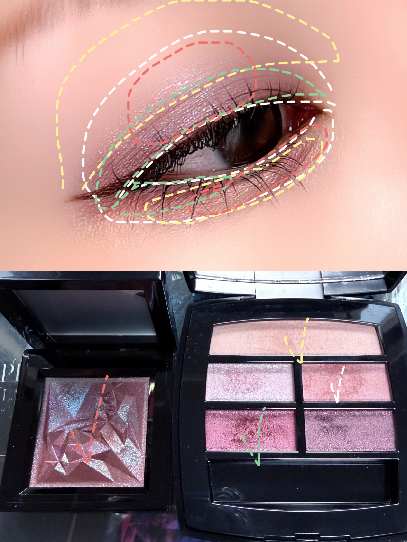 CHANEL・shu uemuraのパウダーアイシャドウを使った口コミ -アイメイク