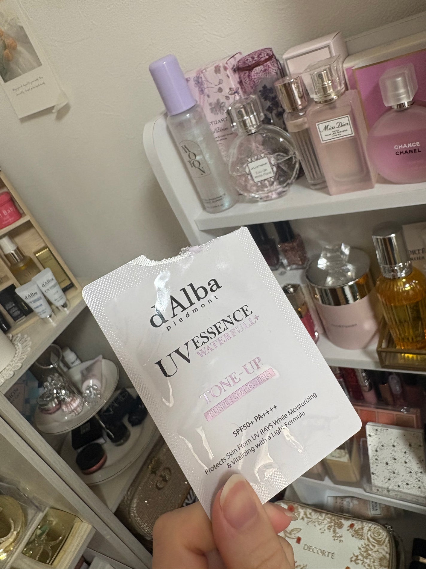 ダルバ ウォータフル トーンアップ サンクリーム(パープル)/ダルバ/日焼け止めクリームを使ったクチコミ(1枚目)