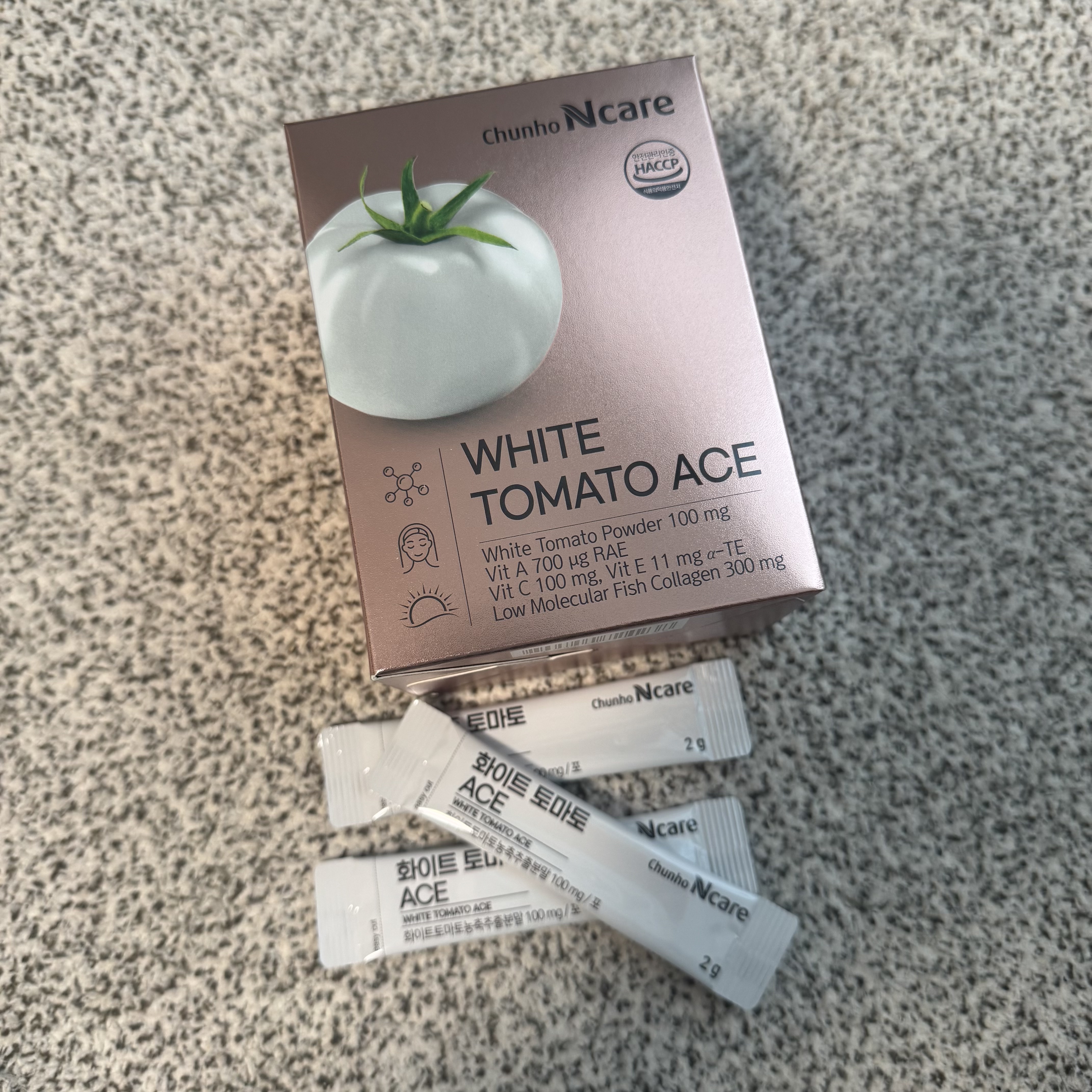 ホワイトトマト ACE 1box 30包/ChunhoNcare/美容サプリメントを使ったクチコミ（1枚目）