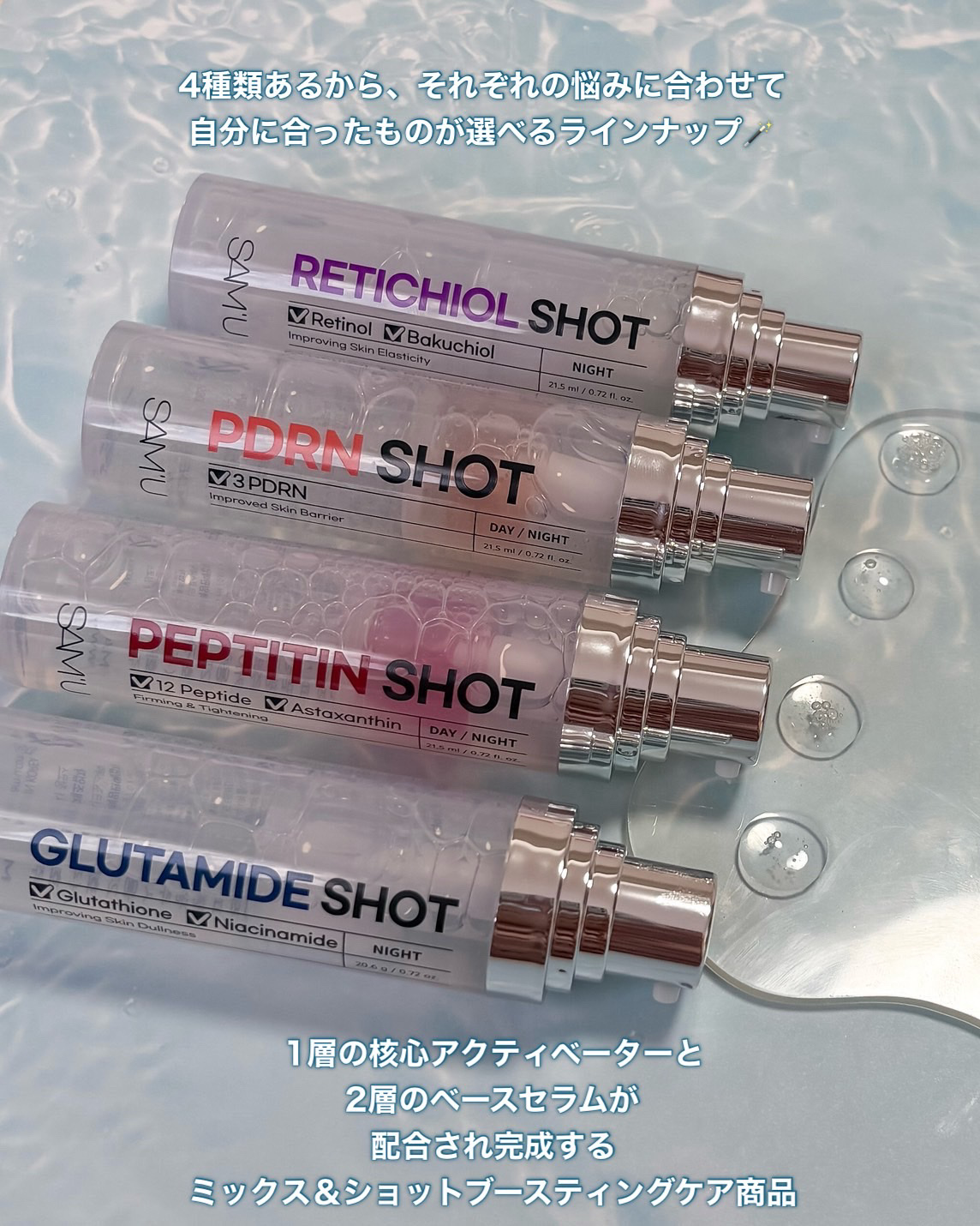 シナジーショットエディション/SAM'U/スキンケアキットを使ったクチコミ（2枚目）