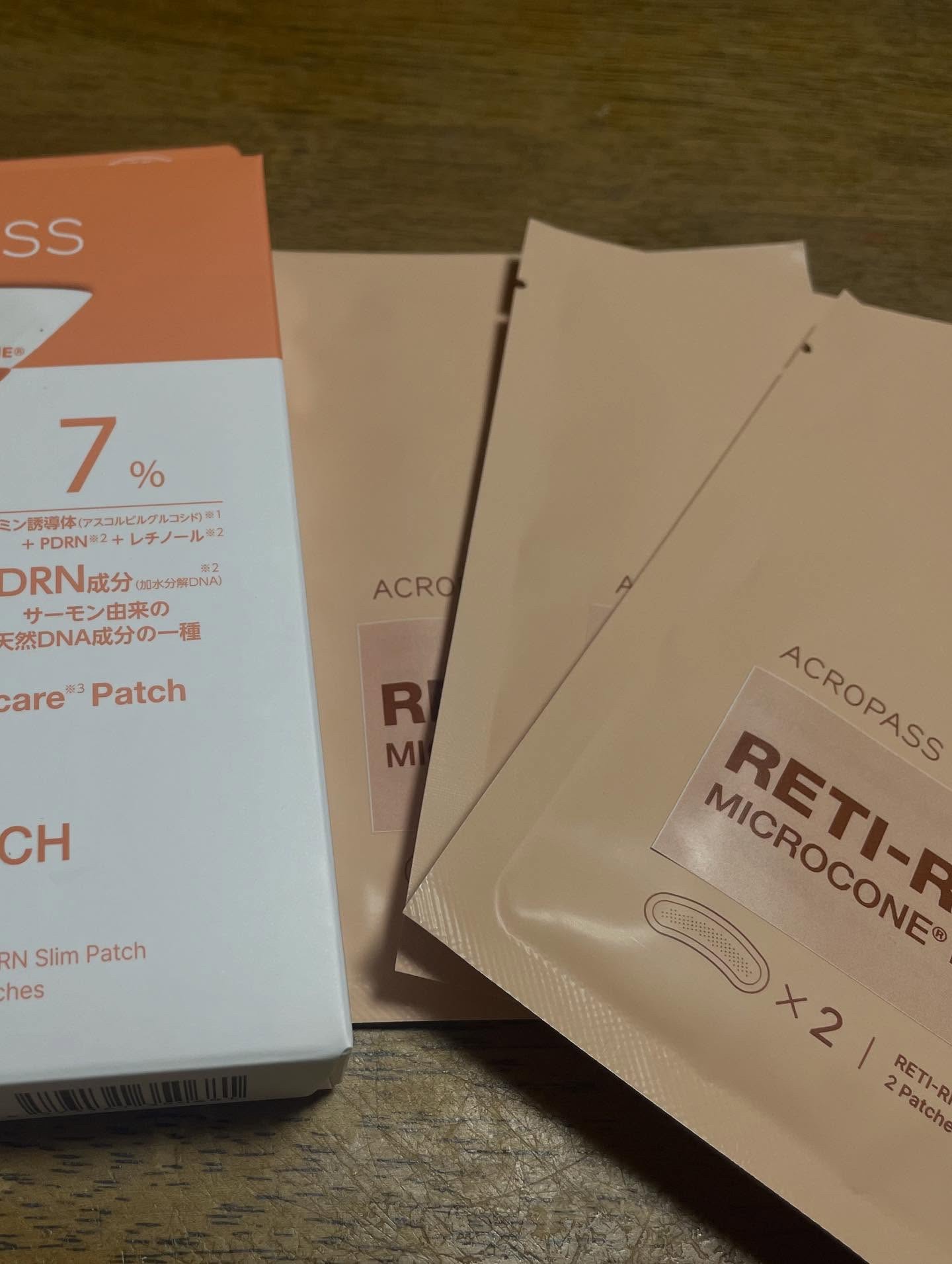 ACROPASS レチアールエヌ スリムパッチのクチコミ「✨アクロパスの
レチアールエヌ スリムパッチ／Tパッチを使ってみました♡

マイクロニードルで.....」（2枚目）