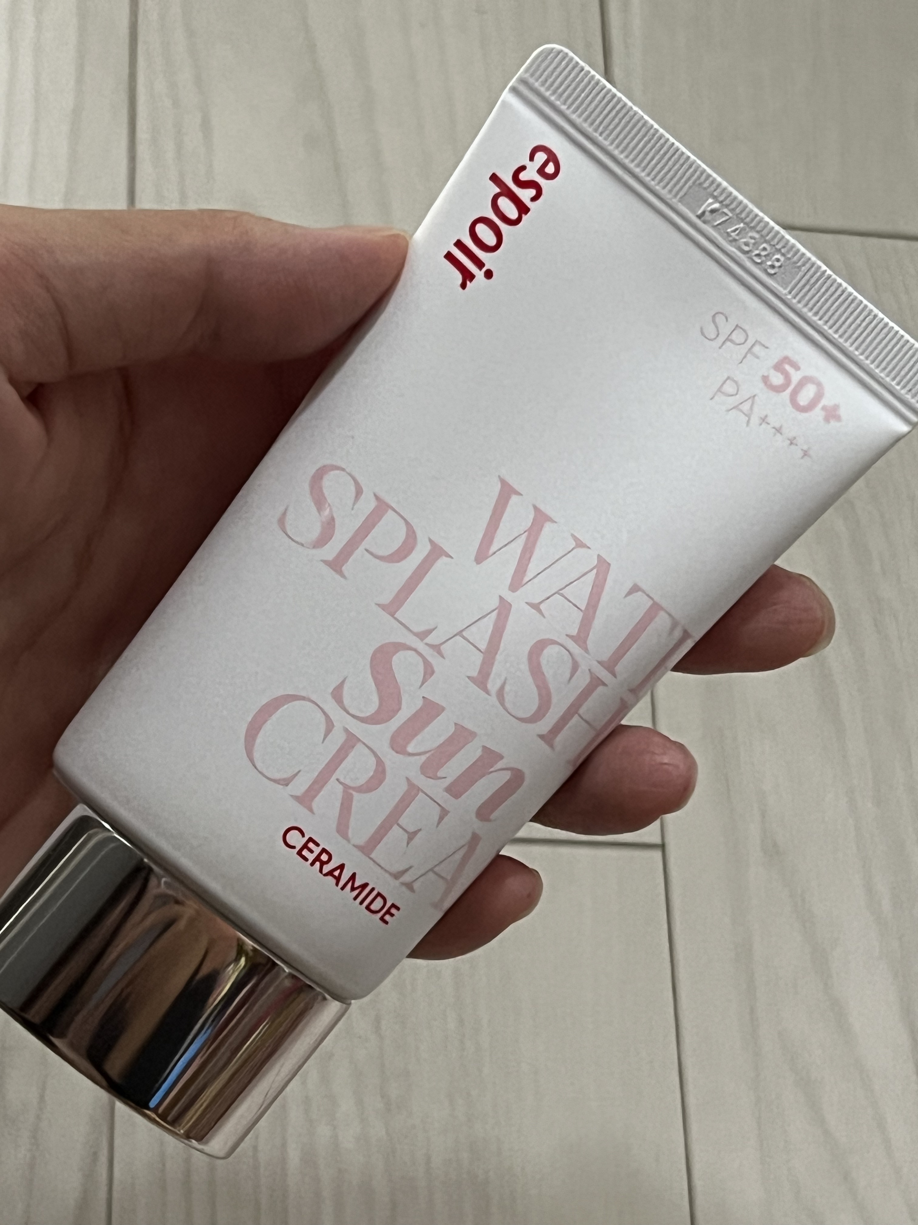 ウォータースプラッシュサンクリーム セラミド/espoir/日焼け止めクリームを使ったクチコミ（1枚目）