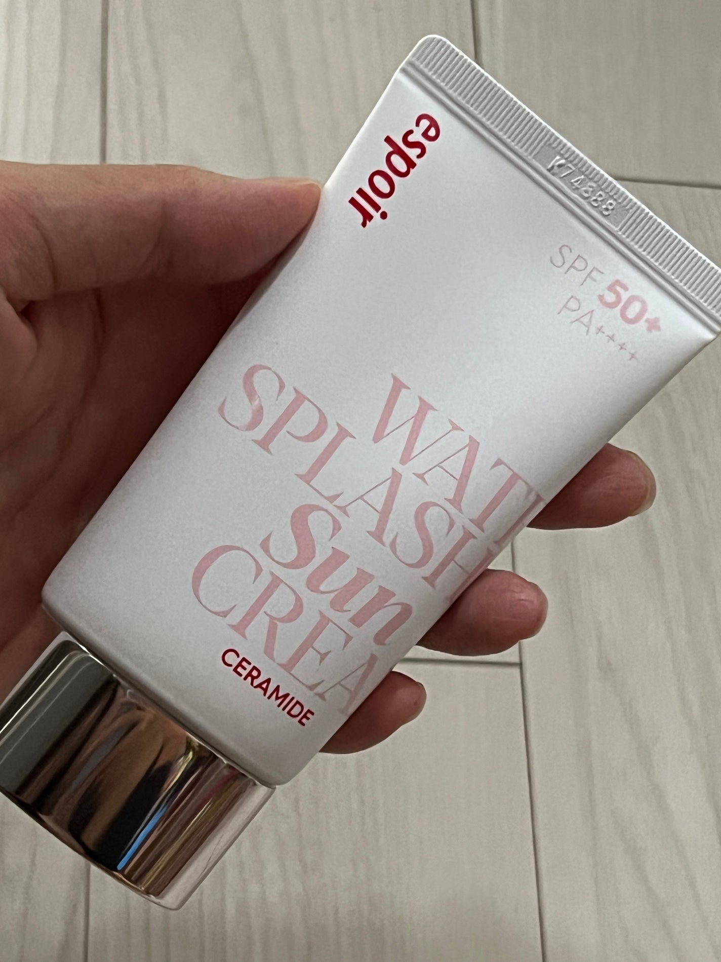 ウォータースプラッシュサンクリーム セラミド/espoir/日焼け止めクリームを使ったクチコミ(1枚目)