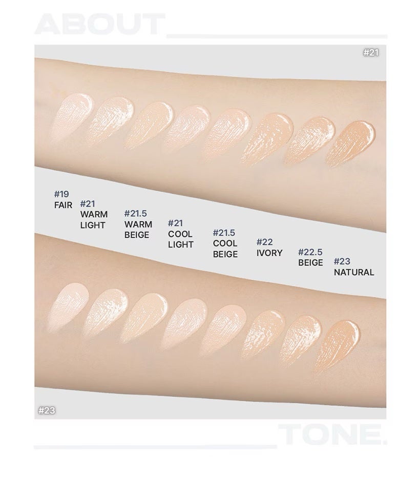 ウォーターレイヤーフィットクッション/ABOUT TONE/クッションファンデーションを使ったクチコミ(7枚目)