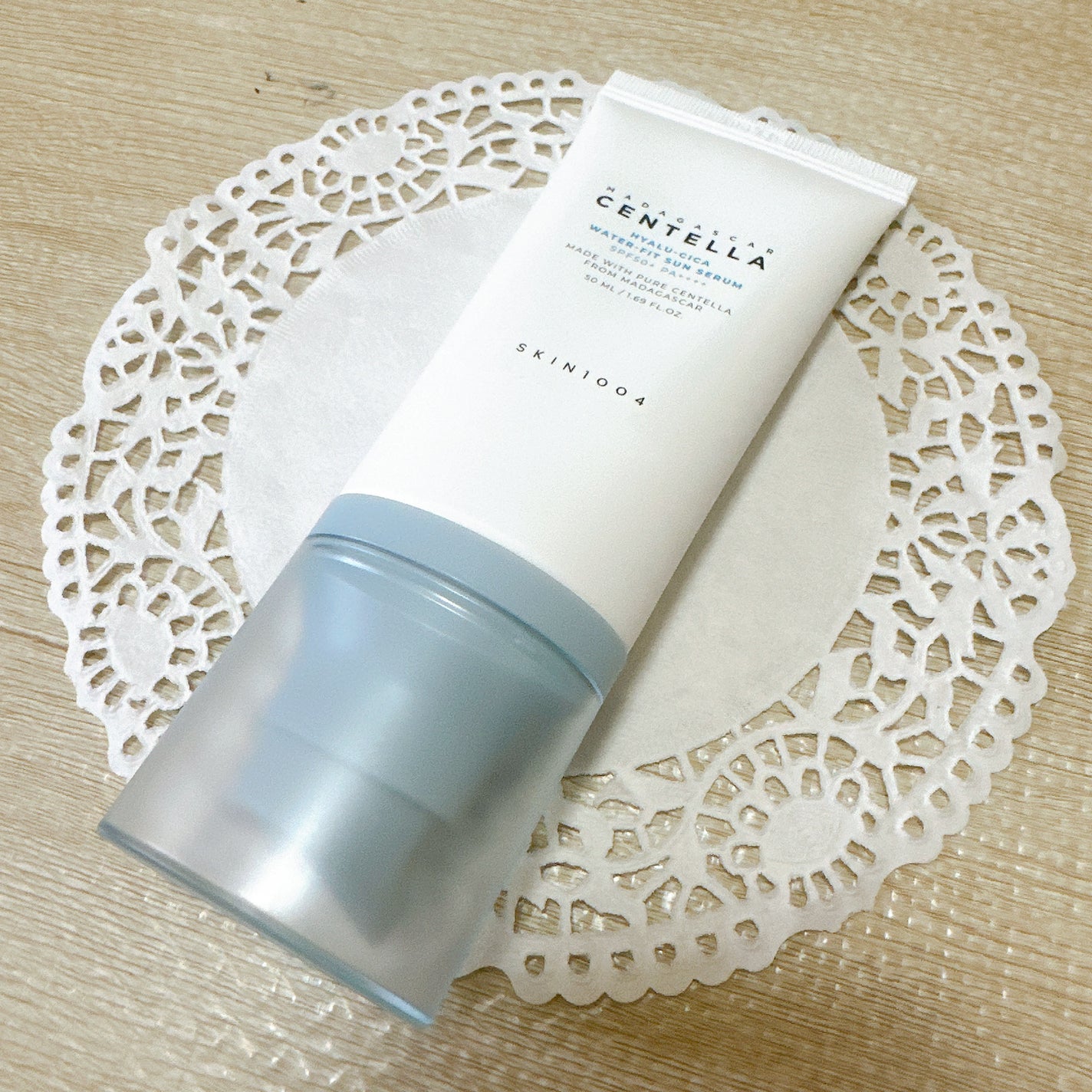 ヒアルーシカ ウォーターフィット サンセラム/SKIN1004/日焼け止めローションを使ったクチコミ(2枚目)