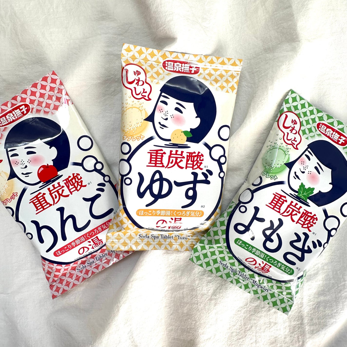 温泉撫子 重炭酸の湯 よもぎ/温泉撫子/炭酸系入浴剤を使ったクチコミ(1枚目)