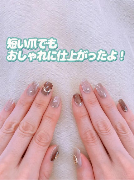 パーツ付きジェルネイルシール/3COINS/ネイルシールを使ったクチコミ(6枚目)