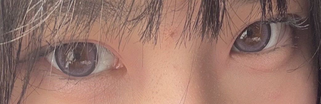 Honey kiss 1day ちゅるんミストパープル/HoneyKiss/ワンデー（１DAY）カラコンを使ったクチコミ（1枚目）