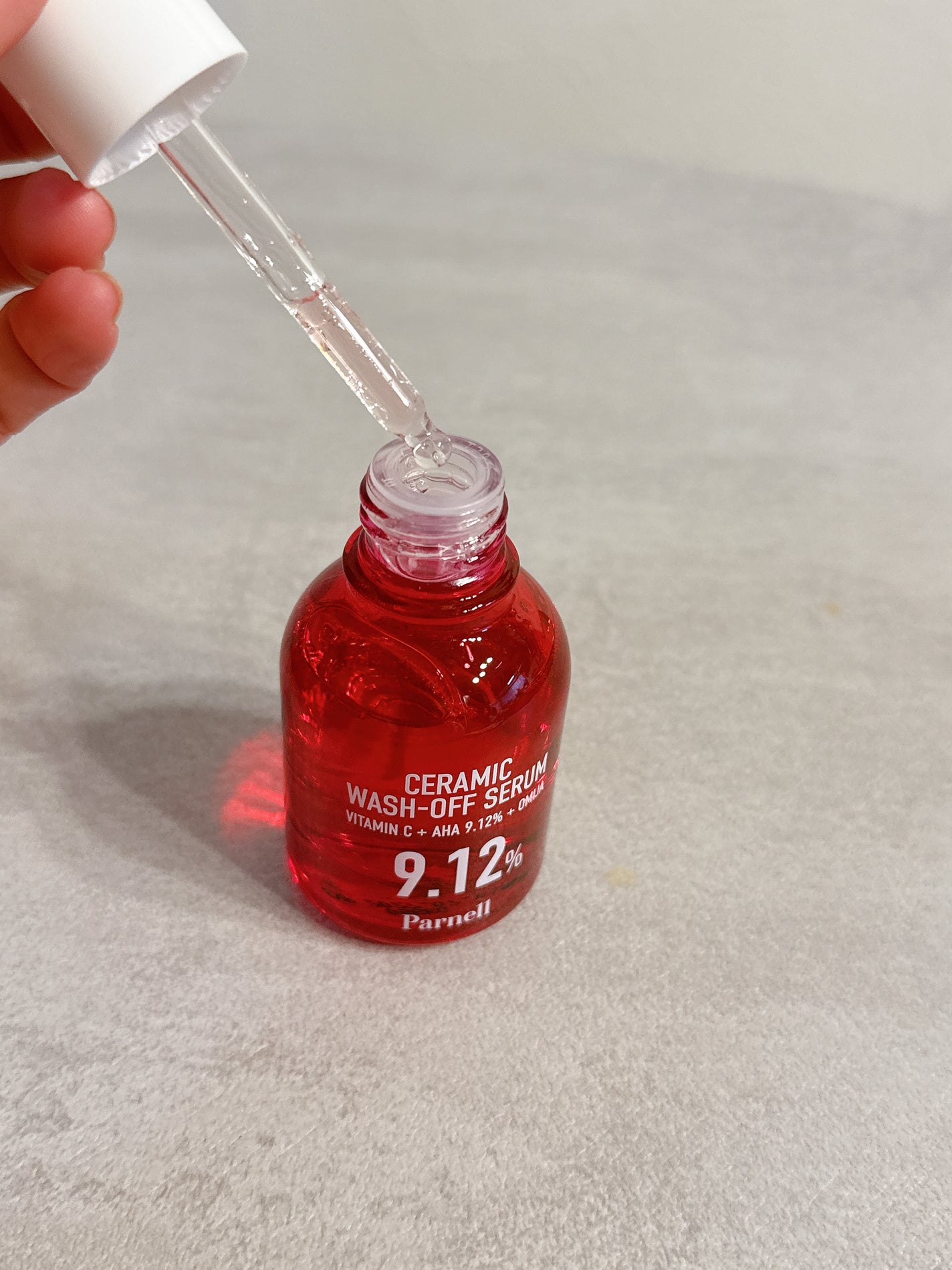AHA 9.12 オミジャ 陶器肌 ウォッシュオフ セラム/parnell/美容液を使ったクチコミ(3枚目)