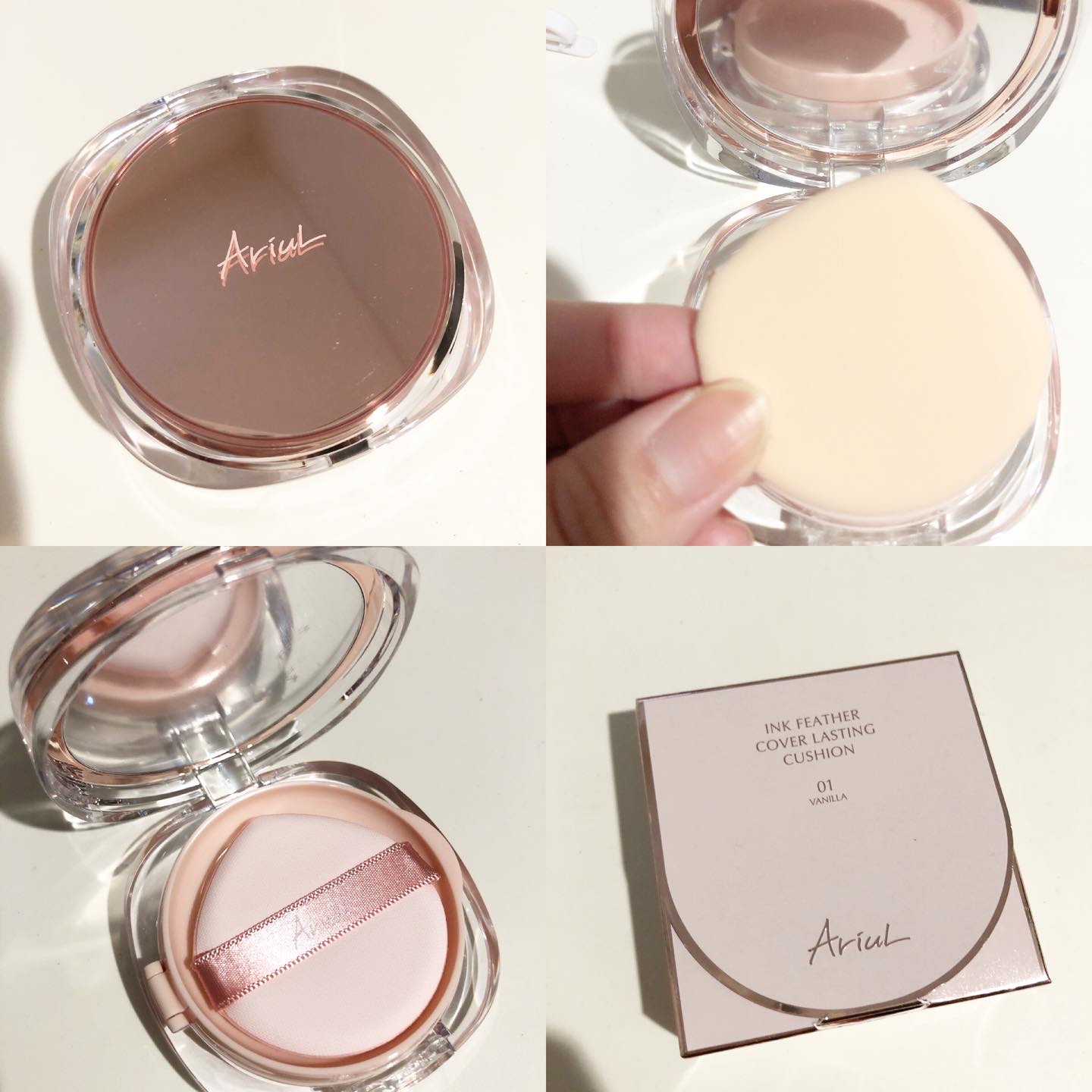 アリウル インクフェザーカバーラスティングクッション/Ariul/クッションファンデーションを使ったクチコミ（1枚目）